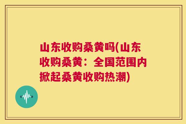 山东收购桑黄吗(山东收购桑黄:全国范围内掀起桑黄收购热潮) 山东收购桑黄吗(山东收购桑黄:全国范围内掀起桑黄收购热潮)