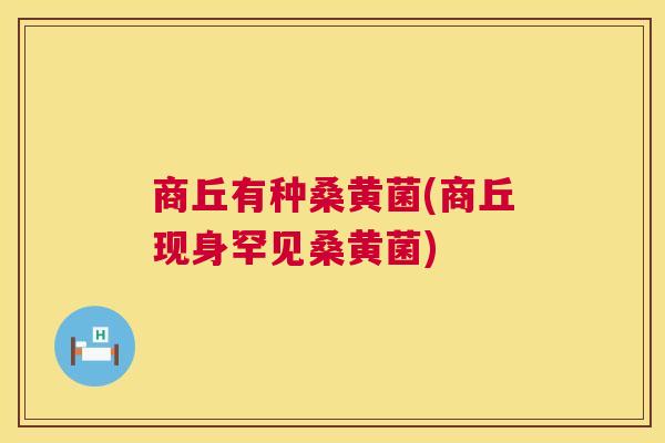 商丘有种桑黄菌(商丘现身罕见桑黄菌) 商丘有种桑黄菌(商丘现身罕见桑黄菌)