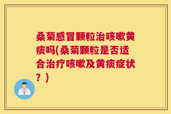 桑菊颗粒黄痰吗(桑菊颗粒是否适合及黄痰症状？)