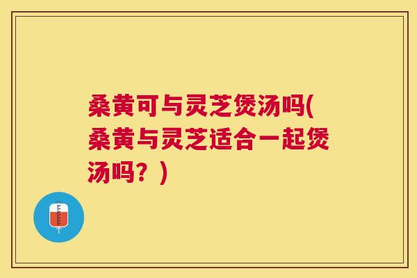 桑黄可与灵芝煲汤吗(桑黄与灵芝适合一起煲汤吗?) 桑黄可与灵芝煲汤吗(桑黄与灵芝适合一起煲汤吗?)