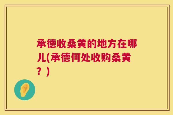 承德收桑黄的地方在哪儿(承德何处收购桑黄?) 承德收桑黄的地方在哪儿(承德何处收购桑黄?)