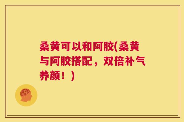 桑黄可以和阿胶(桑黄与阿胶搭配,双倍养颜!) 桑黄可以和阿胶(桑黄与阿胶搭配,双倍养颜!)