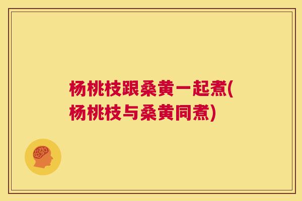 杨桃枝跟桑黄一起煮(杨桃枝与桑黄同煮) 杨桃枝跟桑黄一起煮(杨桃枝与桑黄同煮)