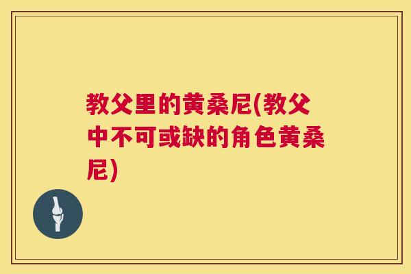 教父里的黄桑尼(教父中不可或缺的角色黄桑尼) 教父里的黄桑尼(教父中不可或缺的角色黄桑尼)