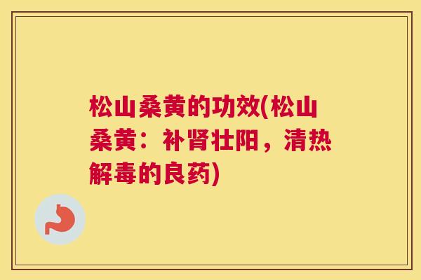 松山桑黄的功效(松山桑黄:补壮阳,清热的良药) 松山桑黄的功效(松山桑黄:补壮阳,清热的良药)