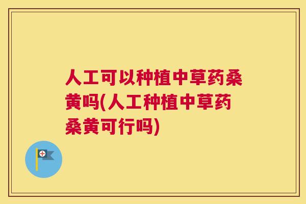 人工可以种植中草药桑黄吗(人工种植中草药桑黄可行吗) 人工可以种植中草药桑黄吗(人工种植中草药桑黄可行吗)
