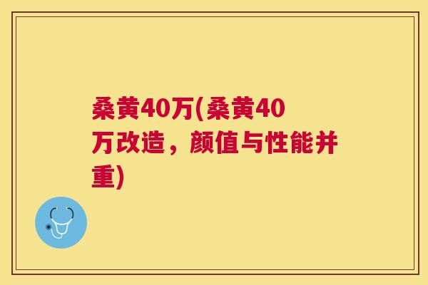 桑黄40万(桑黄40万改造,颜值与性能并重) 桑黄40万(桑黄40万改造,颜值与性能并重)