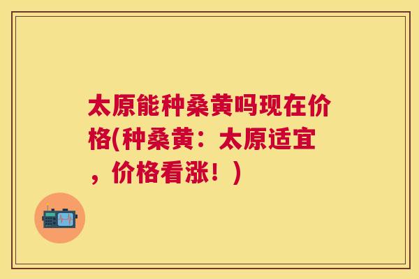 太原能种桑黄吗现在价格(种桑黄:太原适宜,价格看涨!) 太原能种桑黄吗现在价格(种桑黄:太原适宜,价格看涨!)