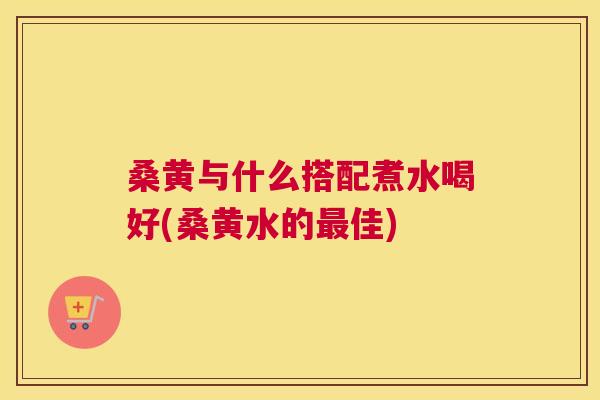 桑黄与什么搭配煮水喝好(桑黄水的佳)