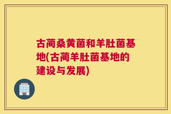 古蔺桑黄菌和羊肚菌基地(古蔺羊肚菌基地的建设与发展) 古蔺桑黄菌和羊肚菌基地(古蔺羊肚菌基地的建设与发展)