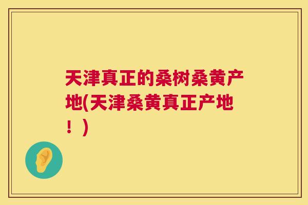 天津真正的桑树桑黄产地(天津桑黄真正产地!) 天津真正的桑树桑黄产地(天津桑黄真正产地!)