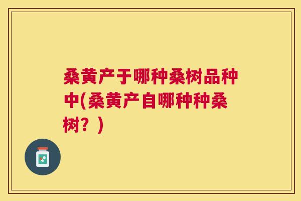桑黄产于哪种桑树品种中(桑黄产自哪种种桑树?) 桑黄产于哪种桑树品种中(桑黄产自哪种种桑树?)