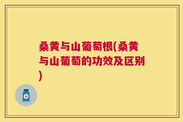 桑黄与山葡萄根(桑黄与山葡萄的功效及区别) 桑黄与山葡萄根(桑黄与山葡萄的功效及区别)
