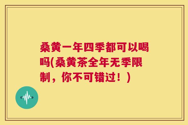 桑黄一年四季都可以喝吗(桑黄茶全年无季限制,你不可错过!) 桑黄一年四季都可以喝吗(桑黄茶全年无季限制,你不可错过!)