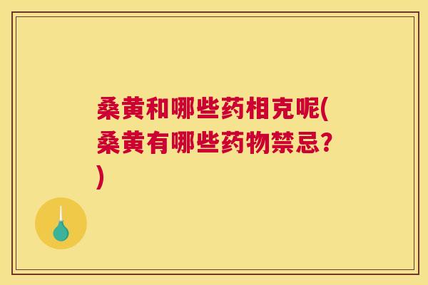 桑黄和哪些药相克呢(桑黄有哪些禁忌?) 桑黄和哪些药相克呢(桑黄有哪些禁忌?)