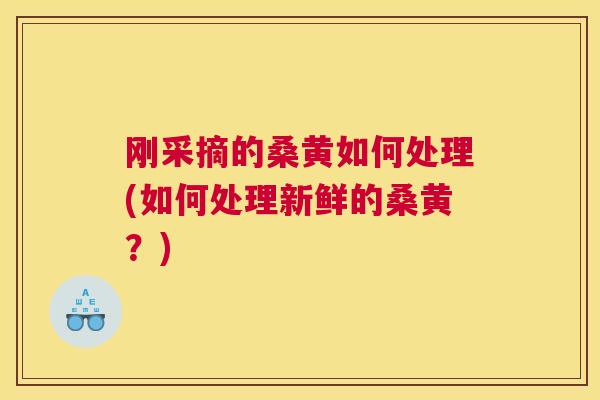 刚采摘的桑黄如何处理(如何处理新鲜的桑黄?) 刚采摘的桑黄如何处理(如何处理新鲜的桑黄?)