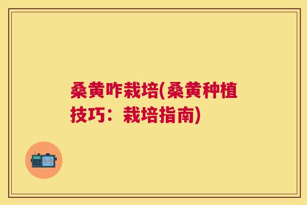 桑黄咋栽培(桑黄种植技巧:栽培指南) 桑黄咋栽培(桑黄种植技巧:栽培指南)