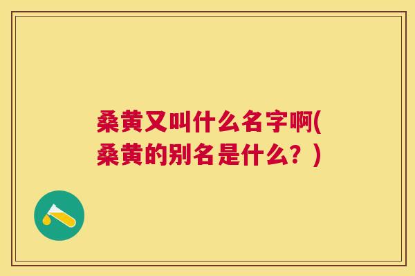 桑黄又叫什么名字啊(桑黄的别名是什么?) 桑黄又叫什么名字啊(桑黄的别名是什么?)