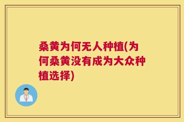 桑黄为何无人种植(为何桑黄没有成为大众种植选择) 桑黄为何无人种植(为何桑黄没有成为大众种植选择)