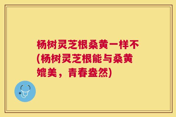 杨树灵芝根桑黄一样不(杨树灵芝根能与桑黄媲美,青春盎然) 杨树灵芝根桑黄一样不(杨树灵芝根能与桑黄媲美,青春盎然)