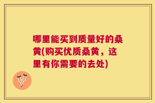 哪里能买到质量好的桑黄(购买优质桑黄,这里有你需要的去处) 哪里能买到质量好的桑黄(购买优质桑黄,这里有你需要的去处)