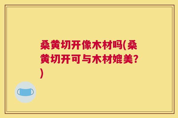 桑黄切开像木材吗(桑黄切开可与木材媲美?) 桑黄切开像木材吗(桑黄切开可与木材媲美?)