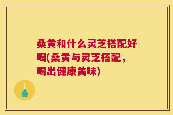 桑黄和什么灵芝搭配好喝(桑黄与灵芝搭配,喝出健康美味) 桑黄和什么灵芝搭配好喝(桑黄与灵芝搭配,喝出健康美味)
