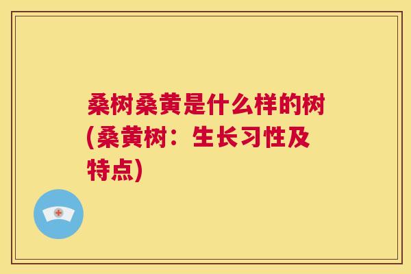 桑树桑黄是什么样的树(桑黄树:生长习性及特点) 桑树桑黄是什么样的树(桑黄树:生长习性及特点)