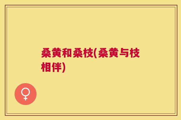 桑黄和桑枝(桑黄与枝相伴) 桑黄和桑枝(桑黄与枝相伴)