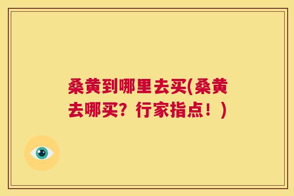 桑黄到哪里去买(桑黄去哪买?行家指点!) 桑黄到哪里去买(桑黄去哪买?行家指点!)