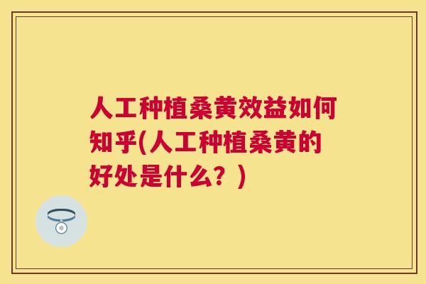 人工种植桑黄效益如何知乎(人工种植桑黄的好处是什么?) 人工种植桑黄效益如何知乎(人工种植桑黄的好处是什么?)