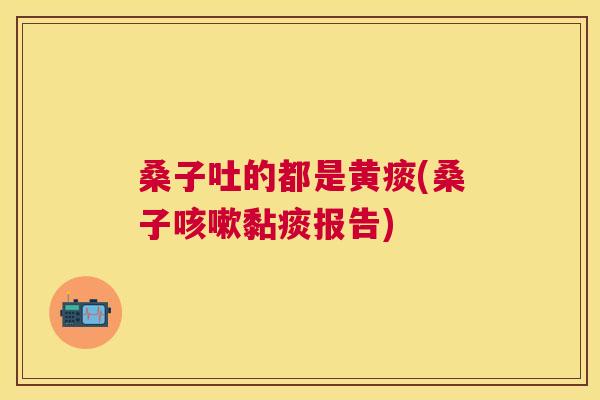 桑子吐的都是黄痰(桑子黏痰报告) 桑子吐的都是黄痰(桑子黏痰报告)