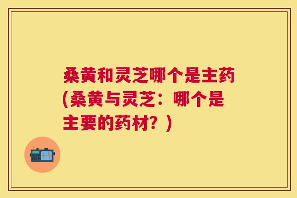 桑黄和灵芝哪个是主药(桑黄与灵芝:哪个是主要的药材?) 桑黄和灵芝哪个是主药(桑黄与灵芝:哪个是主要的药材?)
