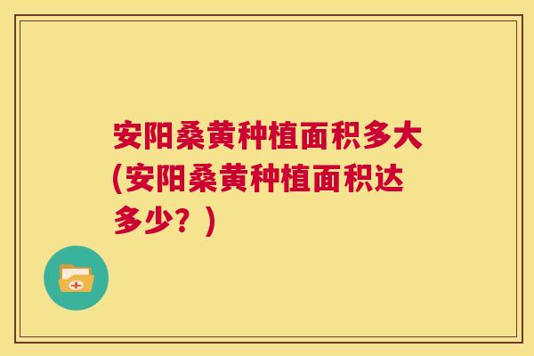 安阳桑黄种植面积多大(安阳桑黄种植面积达多少?) 安阳桑黄种植面积多大(安阳桑黄种植面积达多少?)