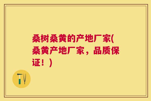 桑树桑黄的产地厂家(桑黄产地厂家,品质保证!) 桑树桑黄的产地厂家(桑黄产地厂家,品质保证!)
