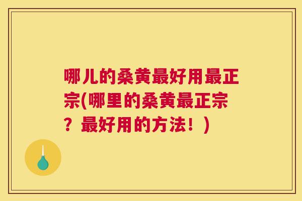 哪儿的桑黄好用正宗(哪里的桑黄正宗?好用的方法!) 哪儿的桑黄好用正宗(哪里的桑黄正宗?好用的方法!)