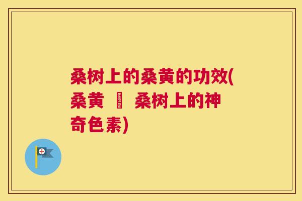 桑树上的桑黄的功效(桑黄 – 桑树上的神奇色素) 桑树上的桑黄的功效(桑黄 – 桑树上的神奇色素)