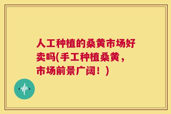 人工种植的桑黄市场好卖吗(手工种植桑黄,市场前景广阔!) 人工种植的桑黄市场好卖吗(手工种植桑黄,市场前景广阔!)