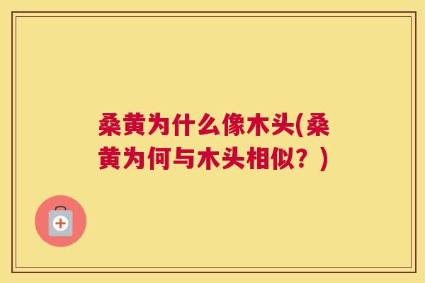 桑黄为什么像木头(桑黄为何与木头相似?) 桑黄为什么像木头(桑黄为何与木头相似?)