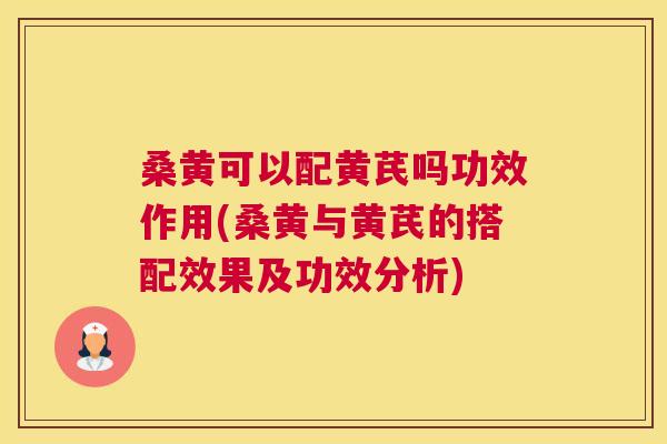 桑黄可以配黄芪吗功效作用(桑黄与黄芪的搭配效果及功效分析) 桑黄可以配黄芪吗功效作用(桑黄与黄芪的搭配效果及功效分析)