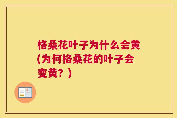 格桑花叶子为什么会黄(为何格桑花的叶子会变黄?) 格桑花叶子为什么会黄(为何格桑花的叶子会变黄?)