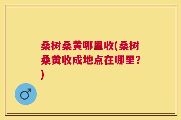 桑树桑黄哪里收(桑树桑黄收成地点在哪里?) 桑树桑黄哪里收(桑树桑黄收成地点在哪里?)