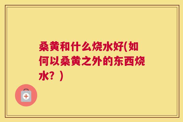 桑黄和什么烧水好(如何以桑黄之外的东西烧水?) 桑黄和什么烧水好(如何以桑黄之外的东西烧水?)