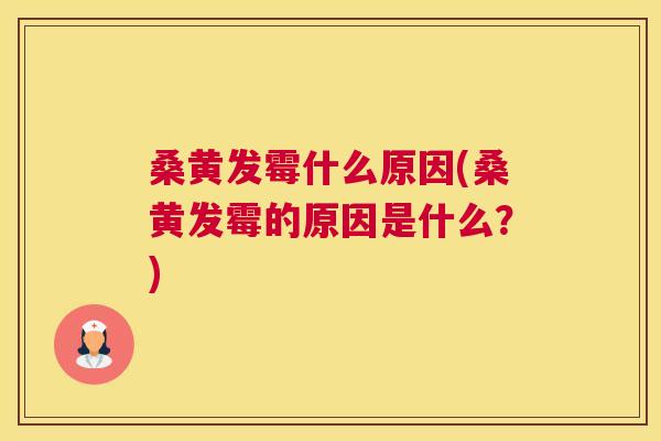 桑黄发霉什么原因(桑黄发霉的原因是什么?) 桑黄发霉什么原因(桑黄发霉的原因是什么?)