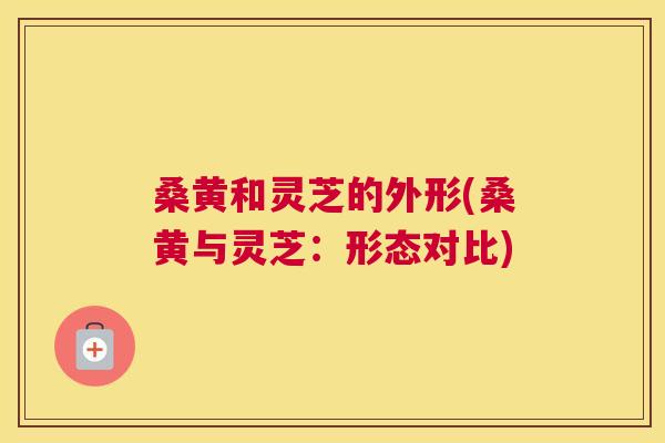 桑黄和灵芝的外形(桑黄与灵芝：形态对比)