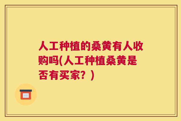 人工种植的桑黄有人收购吗(人工种植桑黄是否有买家?) 人工种植的桑黄有人收购吗(人工种植桑黄是否有买家?)