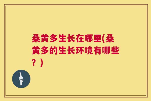 桑黄多生长在哪里(桑黄多的生长环境有哪些?) 桑黄多生长在哪里(桑黄多的生长环境有哪些?)