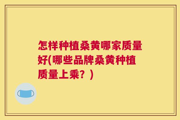 怎样种植桑黄哪家质量好(哪些品牌桑黄种植质量上乘?) 怎样种植桑黄哪家质量好(哪些品牌桑黄种植质量上乘?)