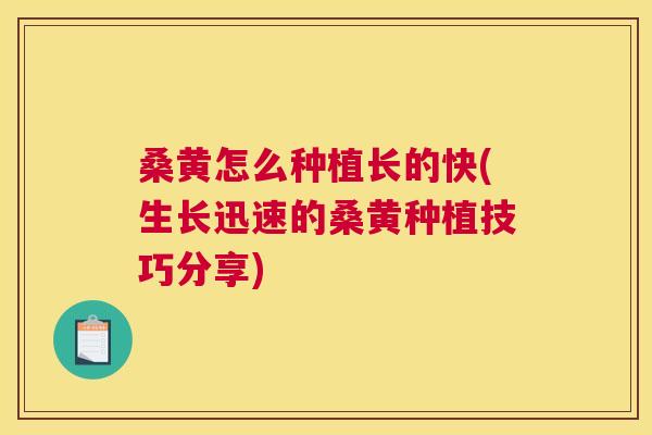 桑黄怎么种植长的快(生长迅速的桑黄种植技巧分享) 桑黄怎么种植长的快(生长迅速的桑黄种植技巧分享)
