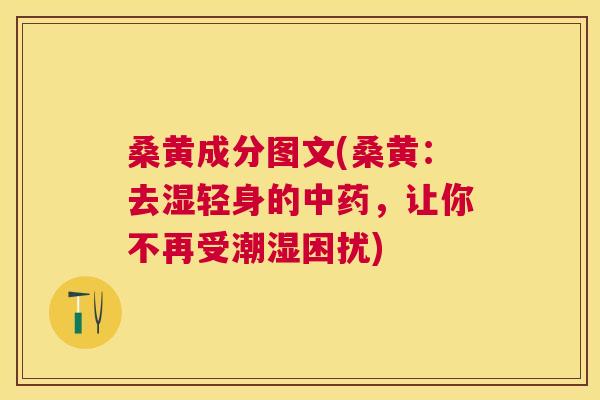 桑黄成分图文(桑黄:去湿轻身的,让你不再受潮湿困扰) 桑黄成分图文(桑黄:去湿轻身的,让你不再受潮湿困扰)